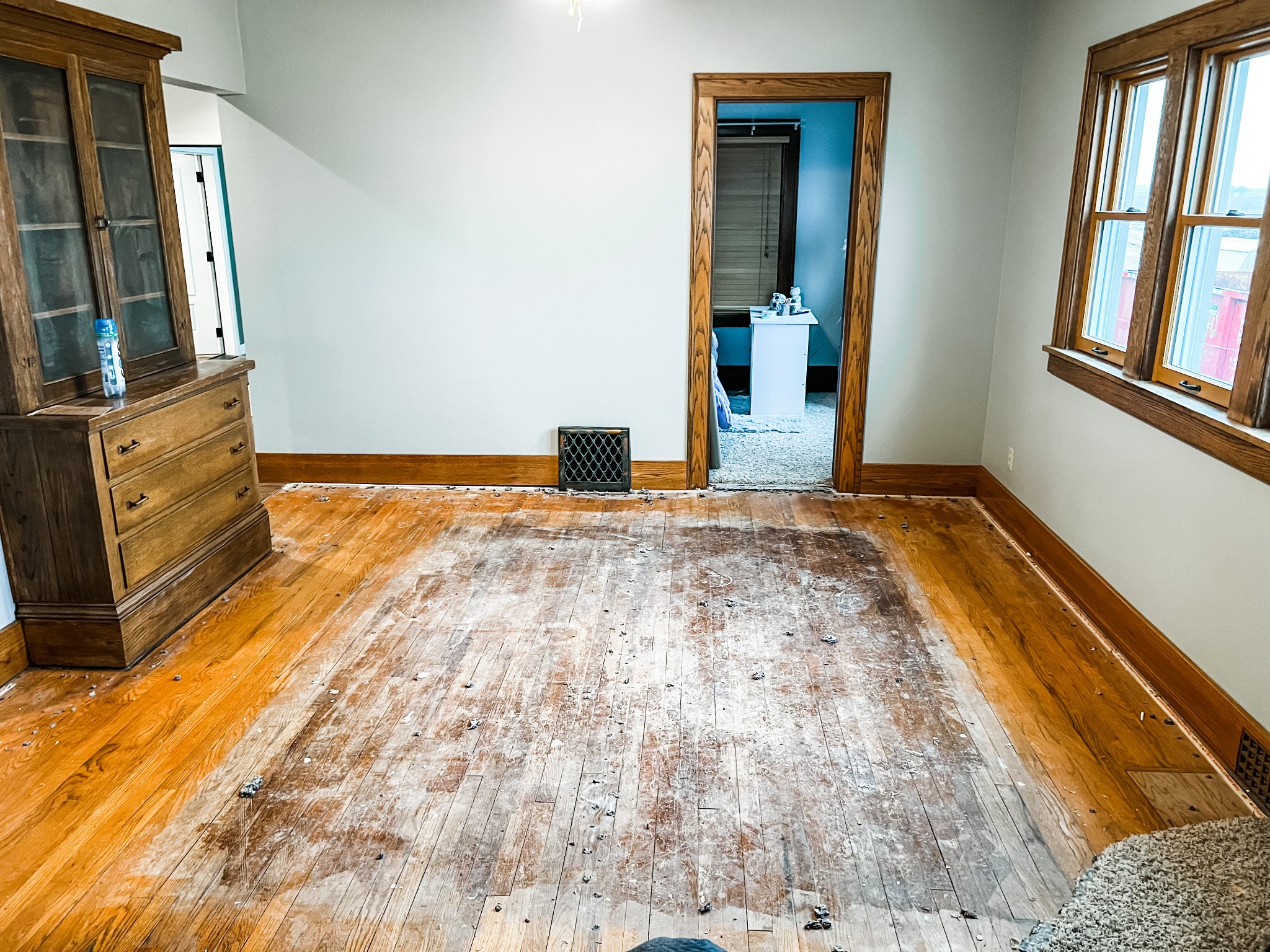New carpet installed in a home